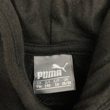 Load image into Gallery viewer, unisex Puma, black fleece lined hoodie sweater, GUC, size 10,  