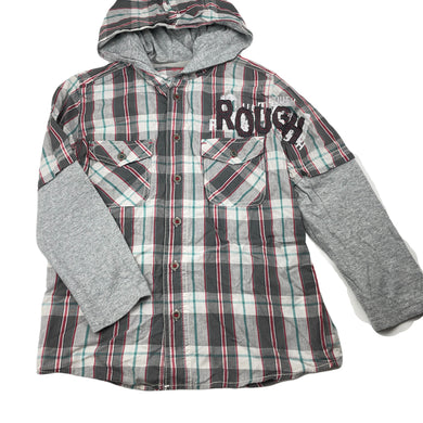 Boys Urban, lightweight cotton hooded shirt, GUC, size 6,  
