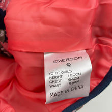 Load image into Gallery viewer, Girls Emerson, floral puffer vest / sleeveless jacket, EUC, size 6,  