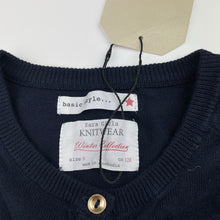 Load image into Gallery viewer, Girls Zara, navy lightweight knit cardigan, NEW, size 8,  
