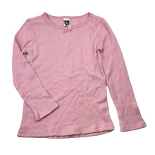 Load image into Gallery viewer, Girls Kids &amp; Co, pink waffle long sleeve pyjama top, GUC, size 4-6,  