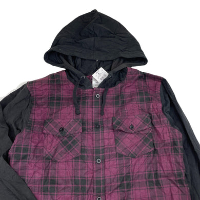 Boys Urban Supply, flannel cotton hooded shirt, NEW, size 16,  