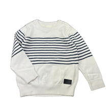 Load image into Gallery viewer, unisex Target, navy &amp; white stripe cotton sweater / jumper, FUC, size 2,  