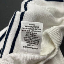 Load image into Gallery viewer, unisex Target, navy &amp; white stripe cotton sweater / jumper, FUC, size 2,  