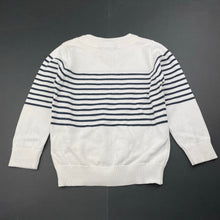 Load image into Gallery viewer, unisex Target, navy &amp; white stripe cotton sweater / jumper, FUC, size 2,  