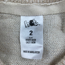 Load image into Gallery viewer, Girls H&amp;T, metallic gold lightweight knit cardigan, EUC, size 2,  
