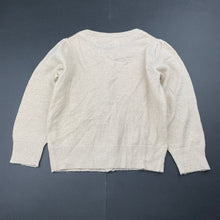 Load image into Gallery viewer, Girls H&amp;T, metallic gold lightweight knit cardigan, EUC, size 2,  