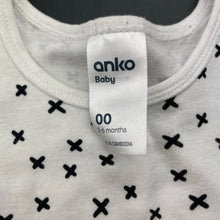 Load image into Gallery viewer, unisex Anko, cotton bodysuit / romper, GUC, size 00,  