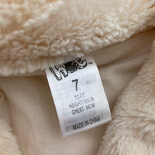 Load image into Gallery viewer, Girls H&amp;T, cotton lined soft feel faux fur jacket, EUC, size 7,  