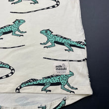 Load image into Gallery viewer, Boys Milk &amp; Masuki, organic cotton blend tee / top, iguanas, FUC, size 3,  