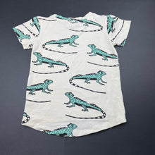 Load image into Gallery viewer, Boys Milk &amp; Masuki, organic cotton blend tee / top, iguanas, FUC, size 3,  