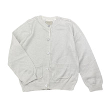 Load image into Gallery viewer, Girls Emerson, metallic silver lightweight knit cardigan, FUC, size 5,  