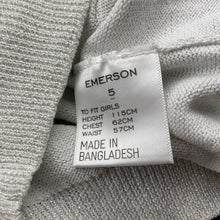 Load image into Gallery viewer, Girls Emerson, metallic silver lightweight knit cardigan, FUC, size 5,  