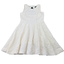 Load image into Gallery viewer, Girls Bardot Junior, lined textured party dress, light mark back, FUC, size 6, L: 63cm