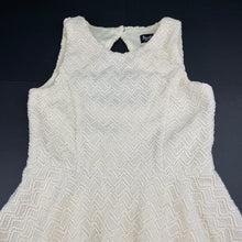 Load image into Gallery viewer, Girls Bardot Junior, lined textured party dress, light mark back, FUC, size 6, L: 63cm