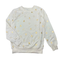 Load image into Gallery viewer, Girls Emerson, lightweight sweater / jumper, gold hearts, FUC, size 8,  