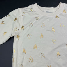 Load image into Gallery viewer, Girls Emerson, lightweight sweater / jumper, gold hearts, FUC, size 8,  