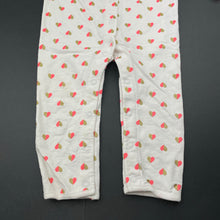 Load image into Gallery viewer, Girls Carters, cotton romper, hearts, GUC, size 1,  