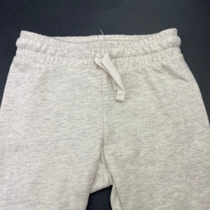 unisex H&M, oatmeal marle cotton pants / bottoms, elasticated, EUC, size 000,  