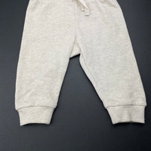 Load image into Gallery viewer, unisex H&amp;M, oatmeal marle cotton pants / bottoms, elasticated, EUC, size 000,  