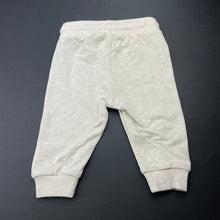 Load image into Gallery viewer, unisex H&amp;M, oatmeal marle cotton pants / bottoms, elasticated, EUC, size 000,  