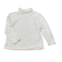 Load image into Gallery viewer, unisex Anko, white cotton roll neck top / skivvy, GUC, size 3,  