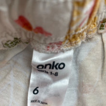 Load image into Gallery viewer, Girls Anko, cotton shorts, elasticated, FUC, size 6,  