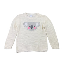 Load image into Gallery viewer, Girls Target, lightweight knit sweater / jumper, sequin koala, GUC, size 2,  