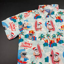 Load image into Gallery viewer, Boys LOWES, Christmas lightweight short sleeve shirt, EUC, size 10,  