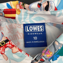 Load image into Gallery viewer, Boys LOWES, Christmas lightweight short sleeve shirt, EUC, size 10,  