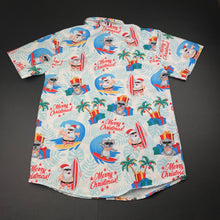 Load image into Gallery viewer, Boys LOWES, Christmas lightweight short sleeve shirt, EUC, size 10,  