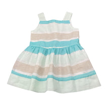 Load image into Gallery viewer, Girls Target, lined striped summer dress, GUC, size 2, L: 44cm
