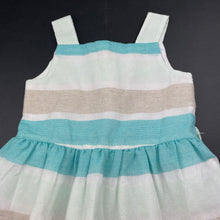 Load image into Gallery viewer, Girls Target, lined striped summer dress, GUC, size 2, L: 44cm