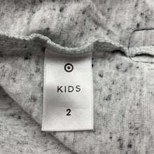 Load image into Gallery viewer, Boys Target, grey marle long sleeve hooded tee / top, GUC, size 2,  