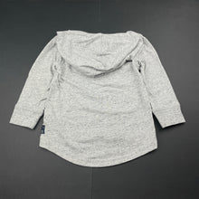 Load image into Gallery viewer, Boys Target, grey marle long sleeve hooded tee / top, GUC, size 2,  