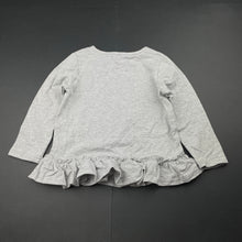 Load image into Gallery viewer, Girls BQT, stretchy grey marle long sleeve tee / top, NEW, size 2,  