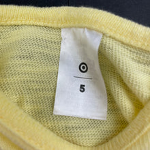 Load image into Gallery viewer, Girls Target, yellow knit cotton long sleeve top, EUC, size 5,  