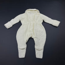 Load image into Gallery viewer, unisex Bonds, lemon classic wondersuit coverall / romper, GUC, size 000,  