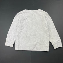 Load image into Gallery viewer, Girls Anko, grey marle long sleeve top, cat, FUC, size 2,  