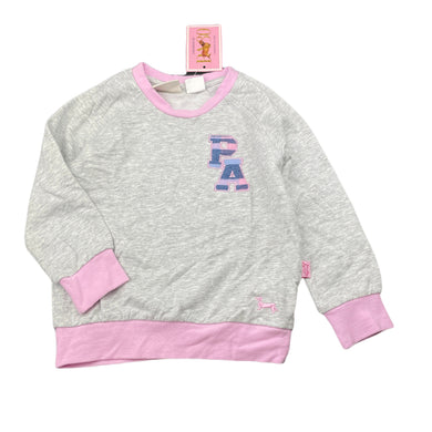 Girls Peter Alexander, fleece lined cotton long sleeve pyjama top, NEW, size 2,  