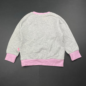 Girls Peter Alexander, fleece lined cotton long sleeve pyjama top, NEW, size 2,  