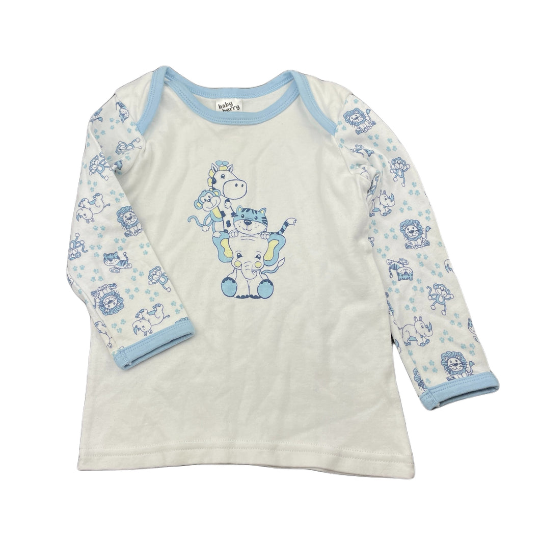 unisex Baby Berry, organic cotton long sleeve top, GUC, size 1,  