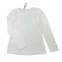 Load image into Gallery viewer, Girls Target, white cotton long sleeve tee / top, NEW, size 7,  