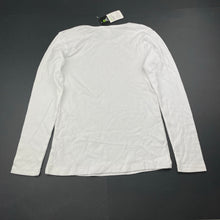 Load image into Gallery viewer, Girls Target, white cotton long sleeve tee / top, NEW, size 7,  