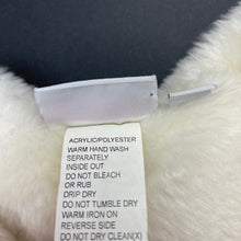 Load image into Gallery viewer, Girls Ladybird, cream cropped faux fur jacket, EUC, size 4,  
