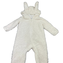 Load image into Gallery viewer, unisex Target, fleece zip hooded romper, rabbit, FUC, size 0,  