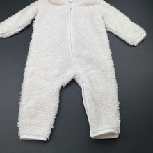 Load image into Gallery viewer, unisex Target, fleece zip hooded romper, rabbit, FUC, size 0,  