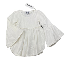 Load image into Gallery viewer, Girls Mii Love Mu, embroidered bell sleeve top, *small mark left waist*, FUC, size 4,  
