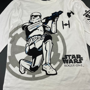 Boys Star Wars, Rogue One cotton long sleeve tee / top, EUC, size 8-9,  