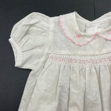 Load image into Gallery viewer, Girls Maude Wilson, vintage smocked embroidered lightweight top, FUC, size 00,  